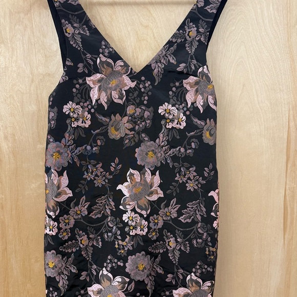 Urban Outfitters “Jacquie” Jacquard Sheath Mini Dress V-Neck Sleeveless - Picture 13 of 16